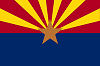 Image of the Arizona state flag.