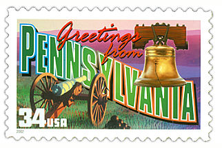 Official Pennsylvania state stamp.